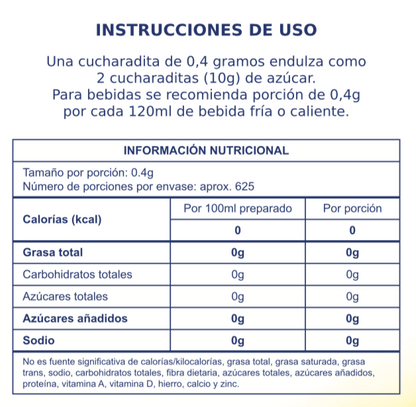 Sucralosa en Polvo | Envase x 250 gramos